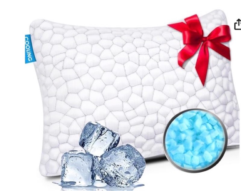cooling bed pillows for sleeping 1 pack shredded memory foam pillows adjustable cool pillow queen