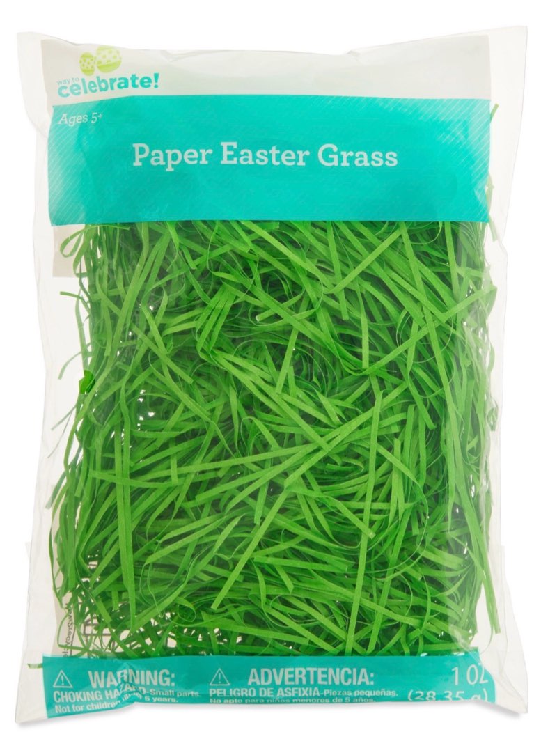 way to celebrate paper Easter Grass green,4Pack