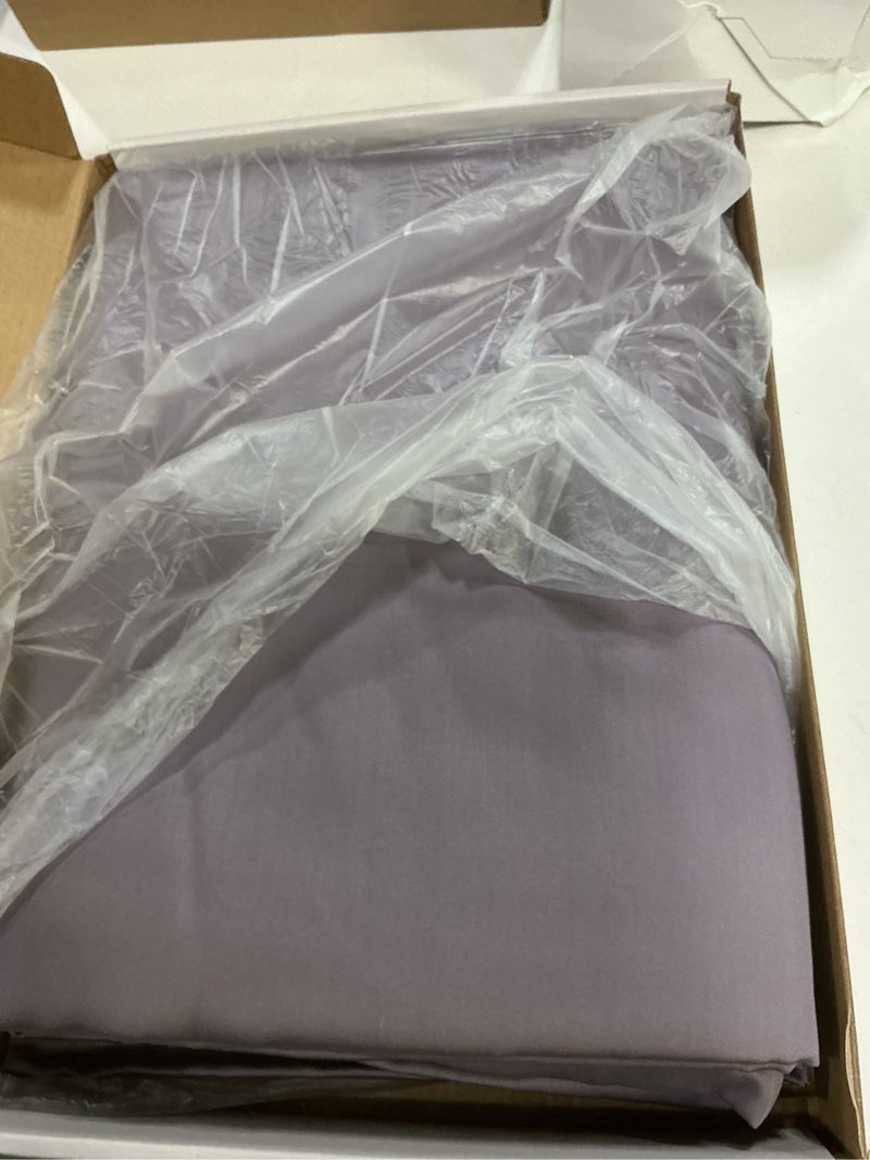 Condition photo showing Good Condition for Horbaunal Tencel Lyocell Duvet Cover Queen Size 3 Piece - Lavender Silky Cooling Duvet Cover Set for Hot Sleeper - Natural Eucalyptus Lyocell Fiber - Breathable & Ultra-Soft Bedding Set - 90" x 90" Queen Frosted Lavender