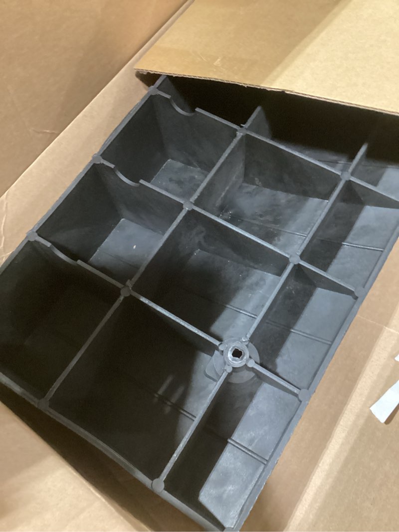 Condition photo showing As Is for storage standard card sorting tray - stackable trading cards organizer - 15-compartment tray sorter for organizing raw, sleeved or toploaders - includes organization insert dividers
