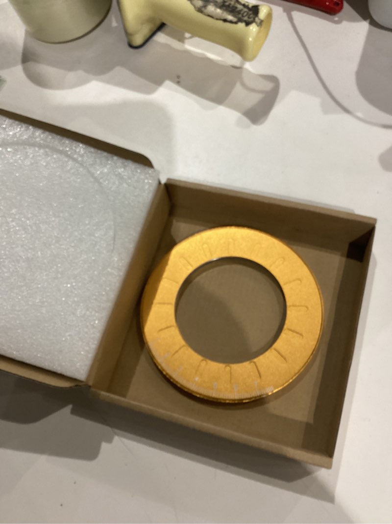 Condition photo showing As Is for circle drawing tool metal circle drawing maker professional drawing ruler with scale for drafting, designing drawing office