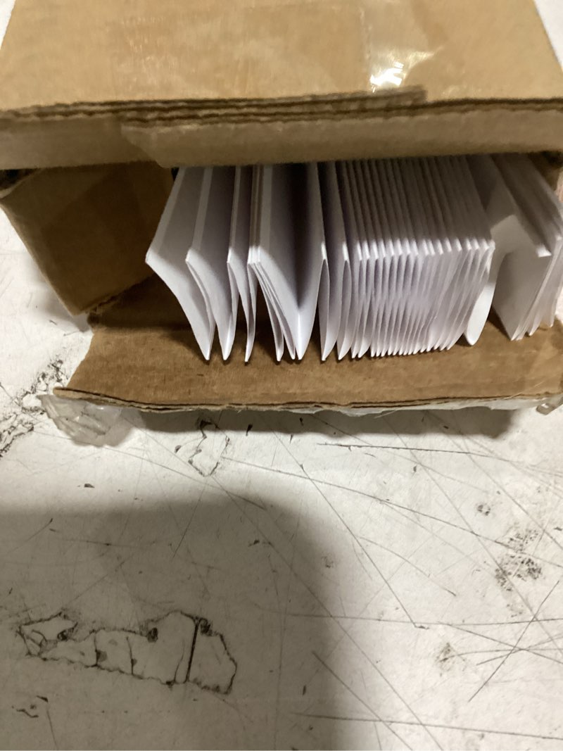 Condition photo showing As Is for redi shade no tools original light filtering pleated paper shade white, 36" w x 72" l, 6 pack white 36" w x 72" h
