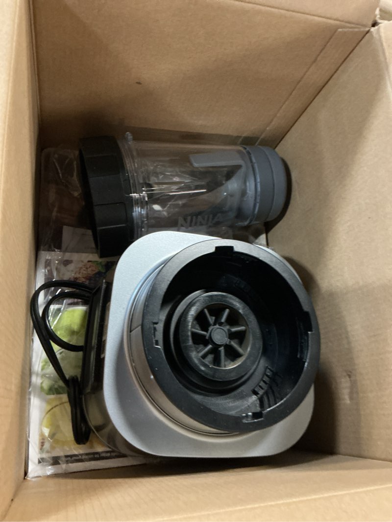 Condition photo showing As Is for ( incomplete) Ninja Blenders for Kitchen | Smoothie Blender, Mixer, Grinder - Premium Blending Performance for Sauces, Frozen Drinks, and More | 1200 Peak Watt Motor | SS101 Foodi Personal Smoothie Maker