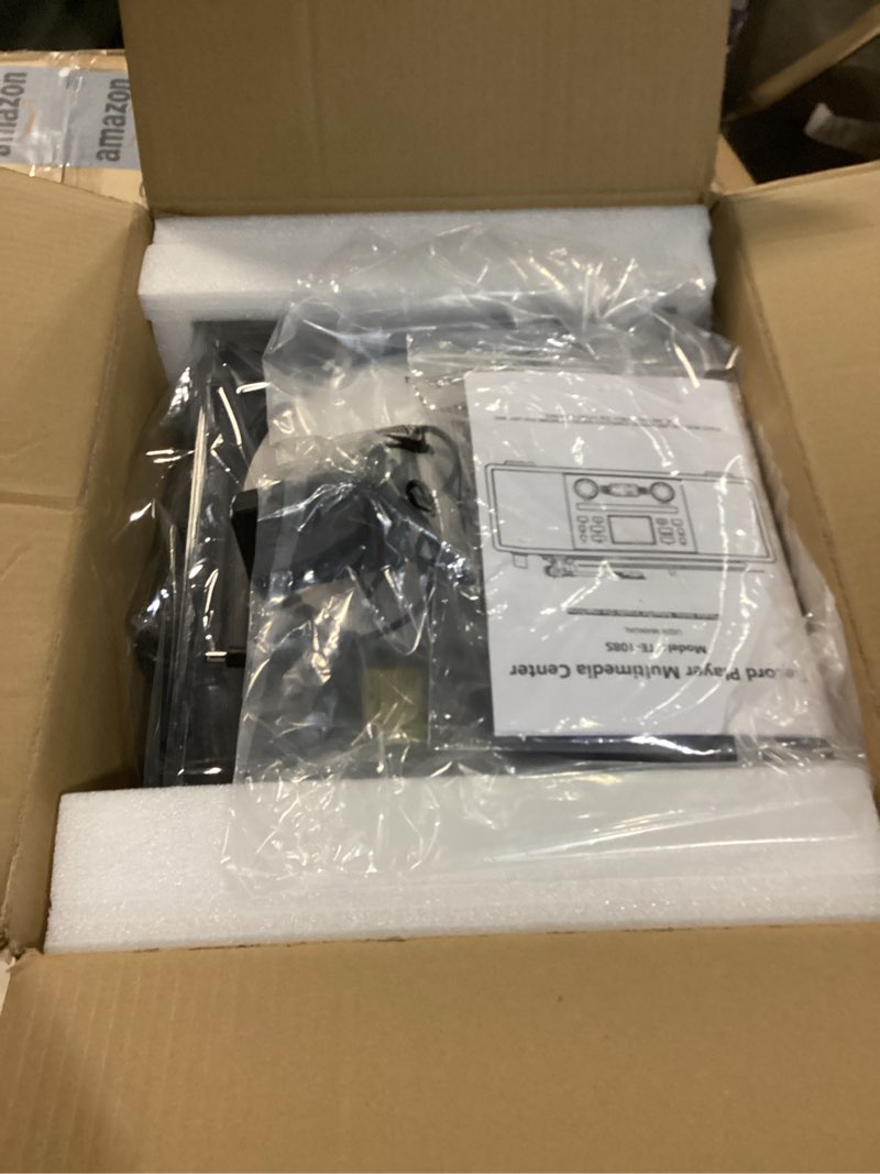 Condition photo showing Good Condition for Bluetooth Vinyl Record Player with CD & Internet Radio, 3-Speed Belt-Drive Turntable with USB Recording, AUX/RCA Output, Tone & Remote Control, Vintage Black Vinyl Player for Home Entertainment & Gift