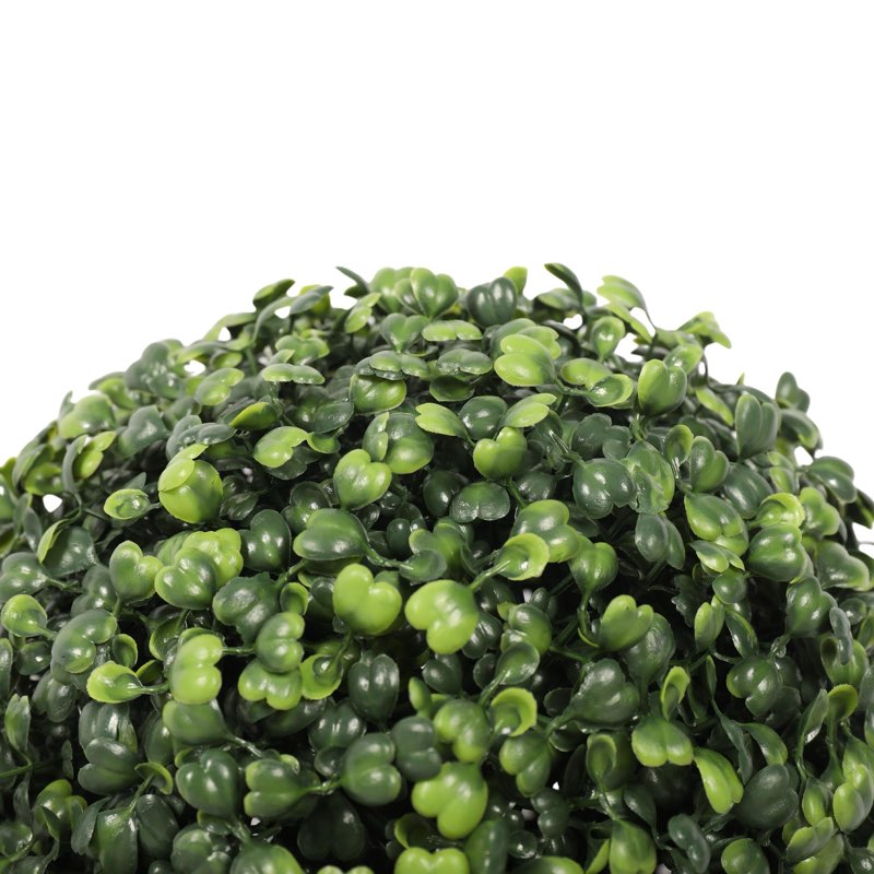 12" UV-Proof Outdoor Artificial Boxwood Topiary Ball -Green (Pack of 2)