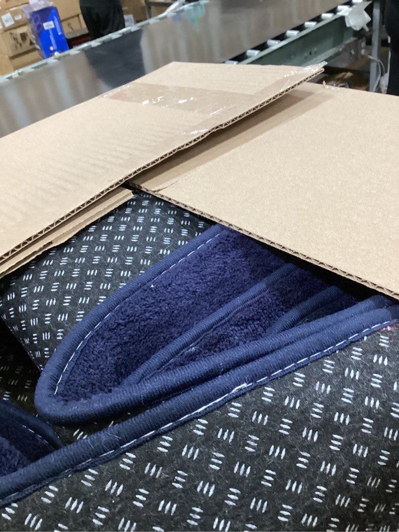 Condition photo showing Good Condition for Large Area Rugs for Bedroom Living Room - 8x10 Feet Ultra Soft Navy Blue Rug Thickened with Memory-Foam, Solid Modern Minimalist Carpets for Home Decor, Non-Slip and Comfy Nursery Room Rugs 8x10 Feet Navy Blue