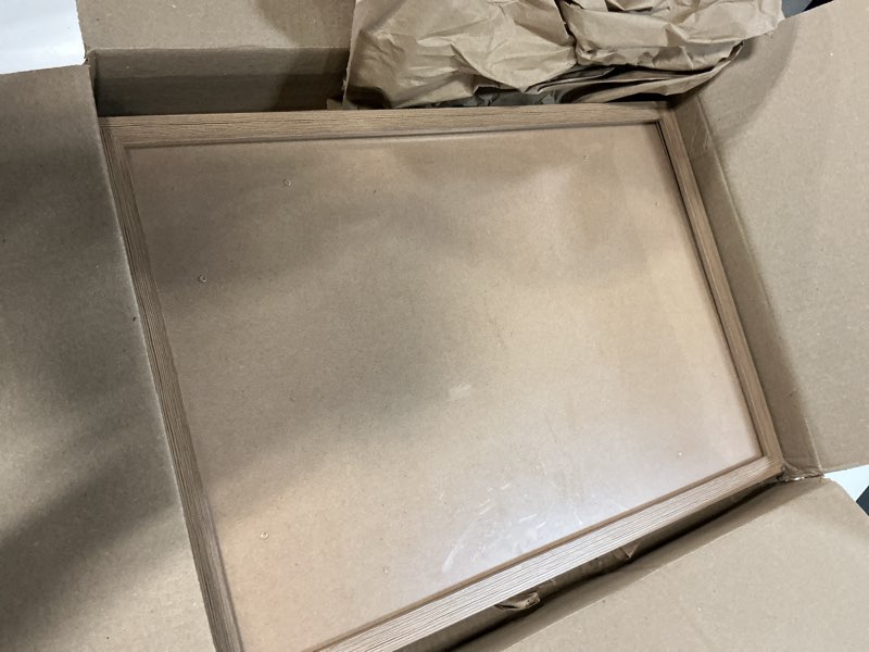 Condition photo showing Good Condition for jcjmy 15x22 picture frame rustic brown for poster photo picture, horizontal and vertical formats for wall hanging, 15 x 22 wall gallery poster photo frame for 15 by 22 photos posters,rustic brown