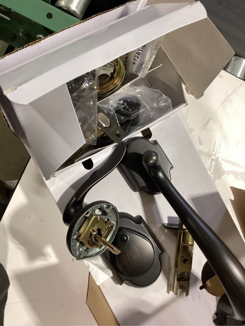 Condition photo showing Good Condition for kwikset signature series austin venetian bronze exterior single-cylinder deadbolt and keyed entry