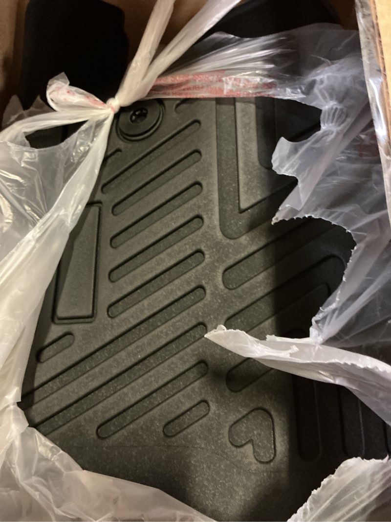 Condition photo showing Good Condition for floor mats for ford f150/f-150 2015-2025 2026 supercrew cab (includes 22-24 lightning models) all weather protection tpe rubber floor liners accessories, odorless anti-slip, 1st & 2nd row, black