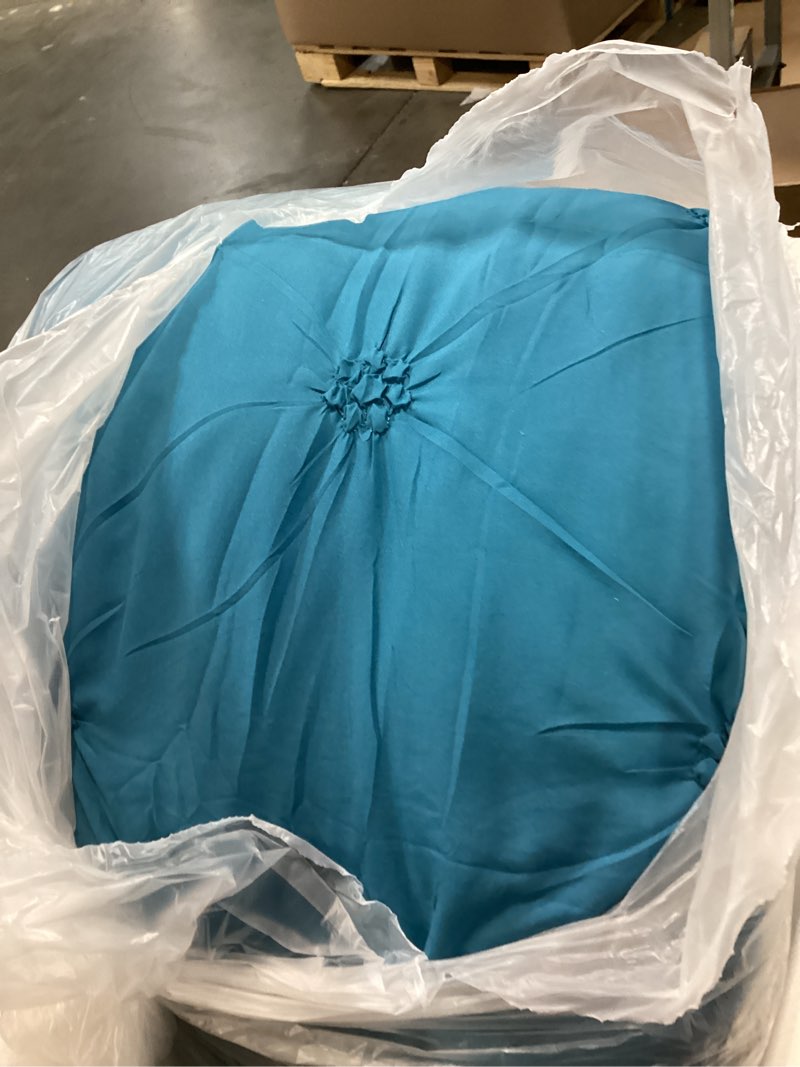 Condition photo showing Good Condition for BEDELITE Teal Queen Comforter Set - 3 Pieces Boho Pintuck Bedding Comforter Sets, Lightweight Soft & Warm Bed Comforter Queen with 2 Pillowcases for All Season Teal Queen(88"x88")