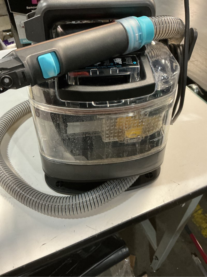 Condition photo showing As Is for Shark StainStriker HairPro Portable Carpet, Upholstery & Area Rug Cleaner with Pet Mess & Hair Tools, Self-Cleaning, Perfect for Pets & Car Interiors, 4 Cleaning Tools & Pet Solution, Copper, PX251 StainStriker w/ HairPro Technology