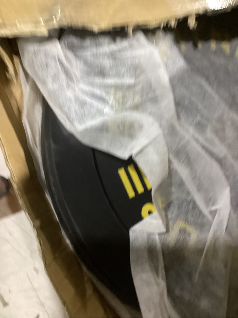 Condition photo showing As Is for cap barbell rubber olympic bumper plate | multiple options/colors
