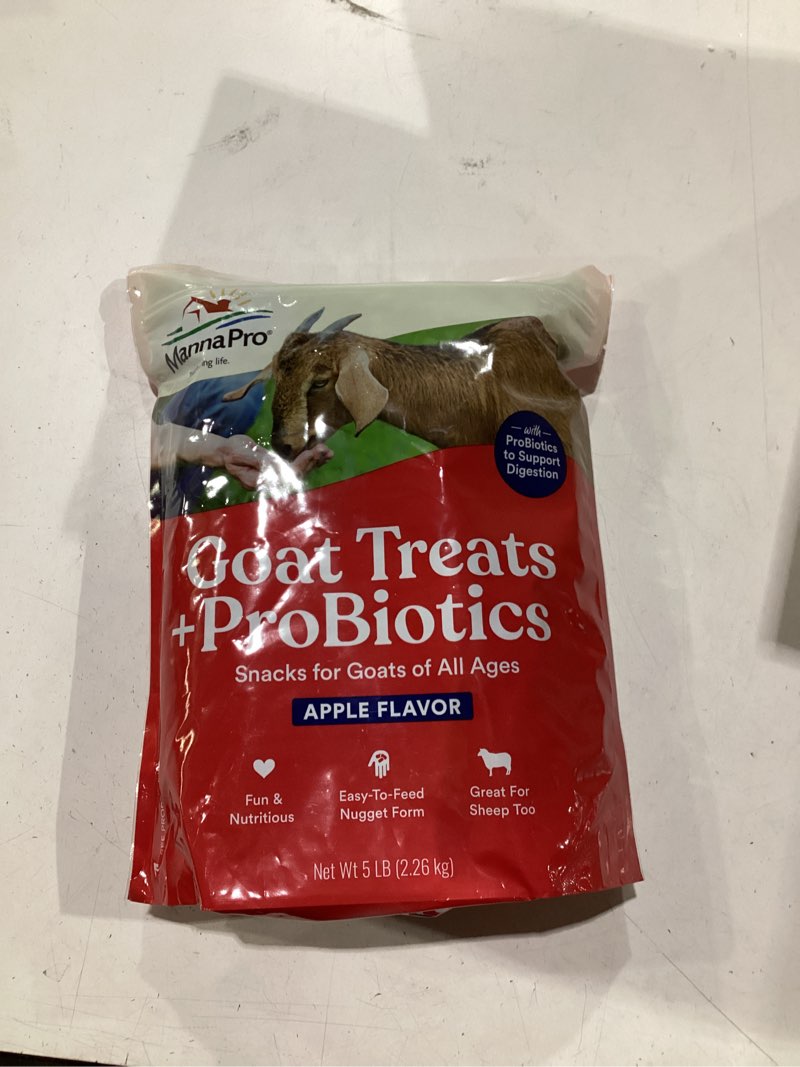 Condition photo showing New/Like New for manna pro goat treats