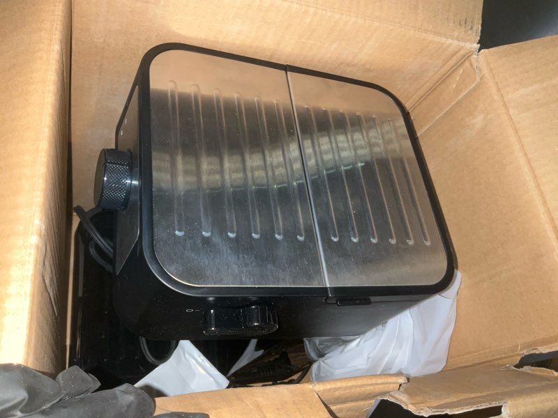 Condition photo showing As Is for de'longhi stilosa manual espresso machine, compact coffee maker, 15 bar pump pressure, manual milk frother steam wand for authentic single & double espresso, lattes & cappuccinos, tamper included stliosa espresso machine