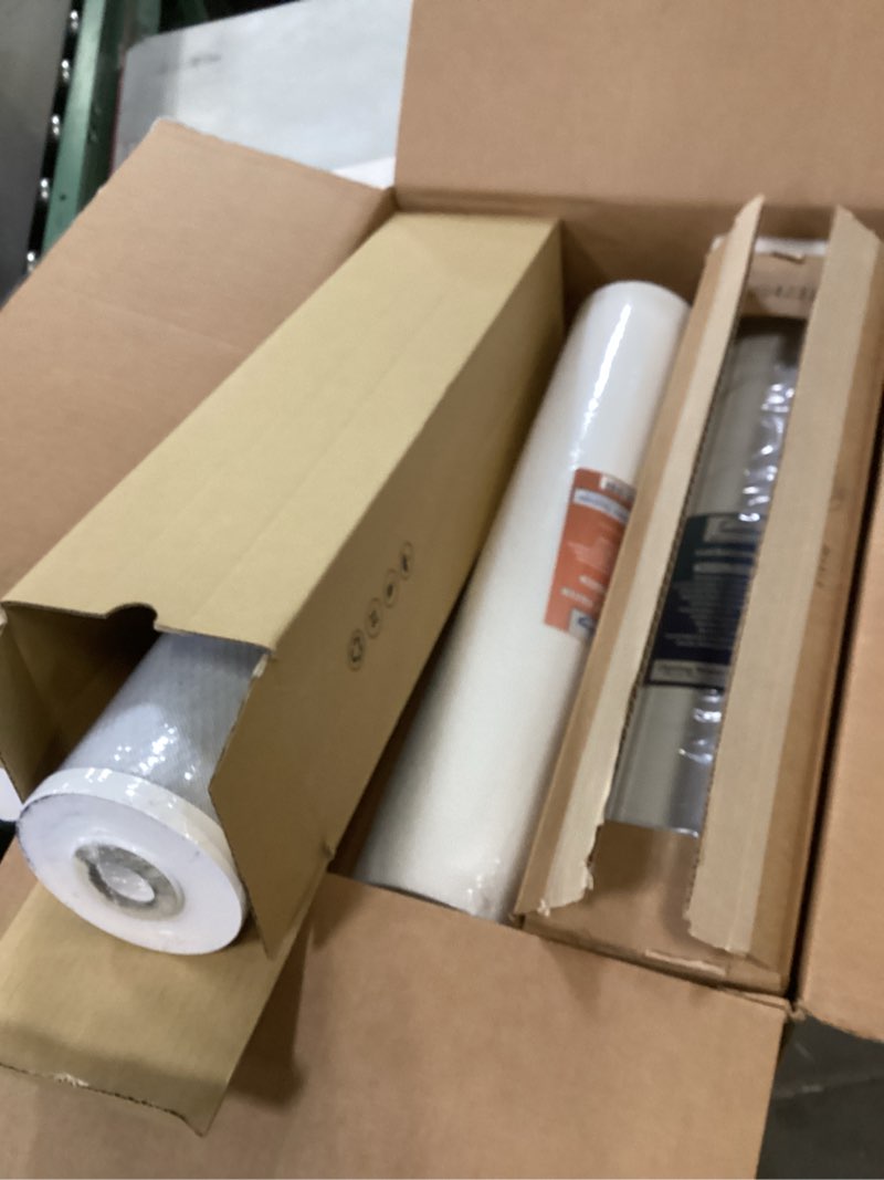 Condition photo showing New/Like New for iSpring F3WGB32B 4.5” x 20” 3-Stage Whole House Water Filter Replacement Pack Set with Sediment and Carbon Block Cartridges Reduces up to 99% Chlorine, White Sediment + 2 Carbon Water Filter