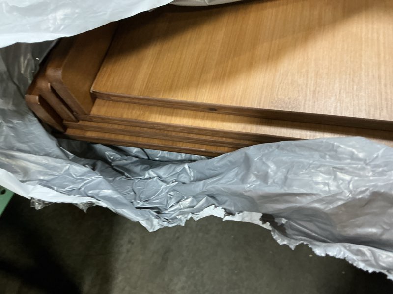 Condition photo showing As Is for gashell wire shelf covers, bamboo wire rack covers for pantry, closet (4pcs, 24" w x 12" d) 24"w x 12"d 4
