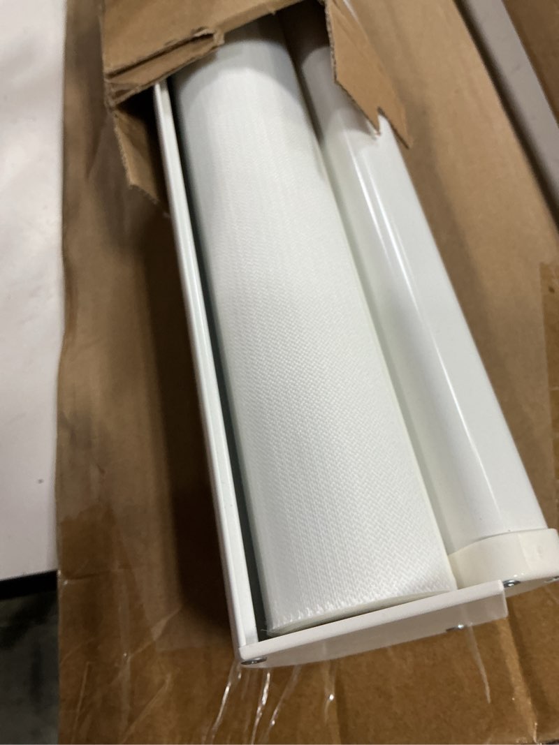 Condition photo showing Good Condition for chrisdowa cordless zebra blinds for windows, dual layer free-stop light filtering window roller shades, pull down privacy zebra shades for home, office, bedroom, door (35" w x 72" h, white) 35"w x 72"h white