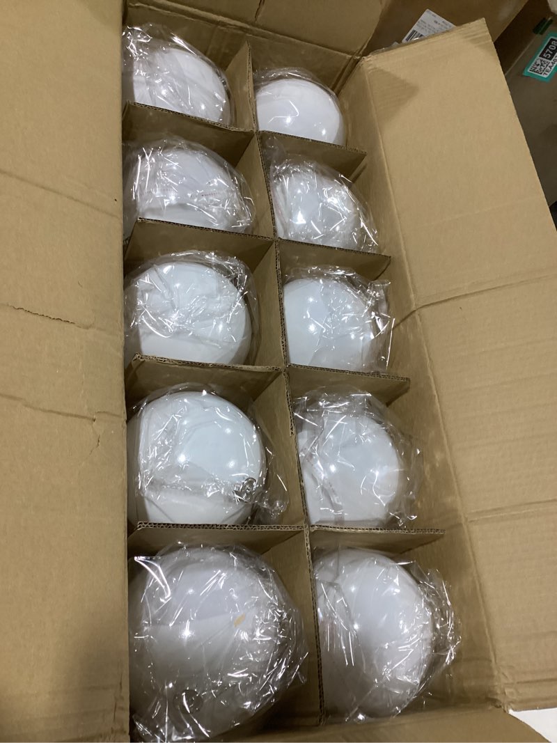 Condition photo showing Good Condition for Jenaai 10 Pack Large Christmas Ball Ornaments, 6 Inch Giant Shatterproof Christmas Tree Decorations, Big Plastic Baubles for Holiday Indoor Outdoor Home Xmas Party Decor(White)