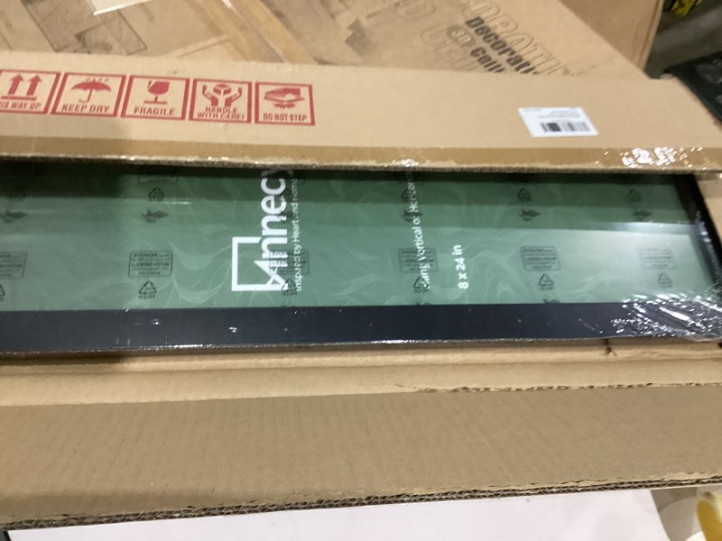 Condition photo showing New/Like New for Annecy 8x24 Picture Frame Black?1 Pack?, Panoramic Picture Frame for Wall Decoration, Classic Black Minimalist Style Suitable for Decorating Houses, Offices, Hotels 8x24 Black