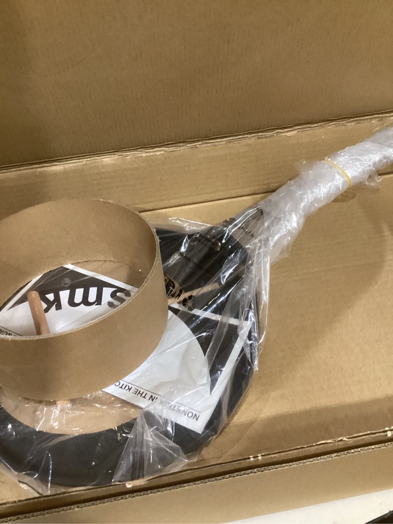 Condition photo showing As Is for MsMk Crepe Pan with Spreader, 9 1/2 Inch Titanium and Ceramic Nonstick Flat Skillet Pancake Tawa Dosa Tortilla Pan, Induction Compatible, PFOA Free, Oven Safe to 700°F 9.5 INCH