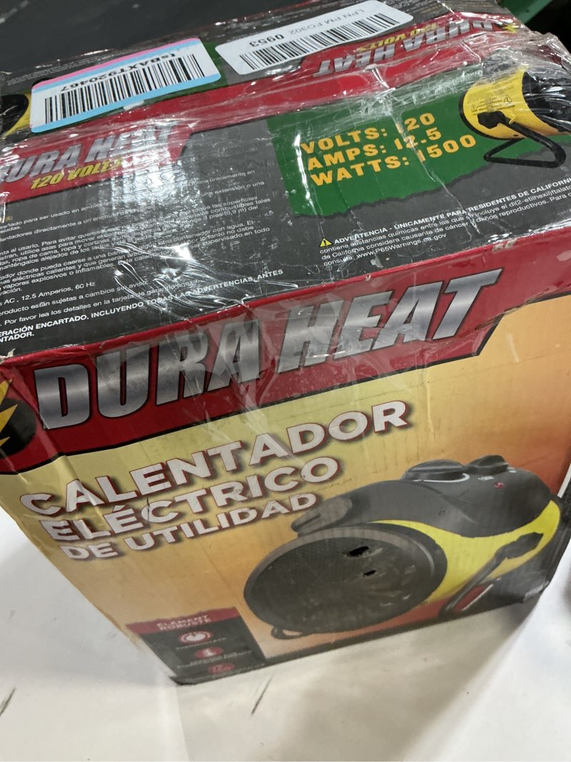 Condition photo showing item condition for Dura Heat Electric Forced Air Heater, 5,120 BTU- EUH1500 13.5" Height