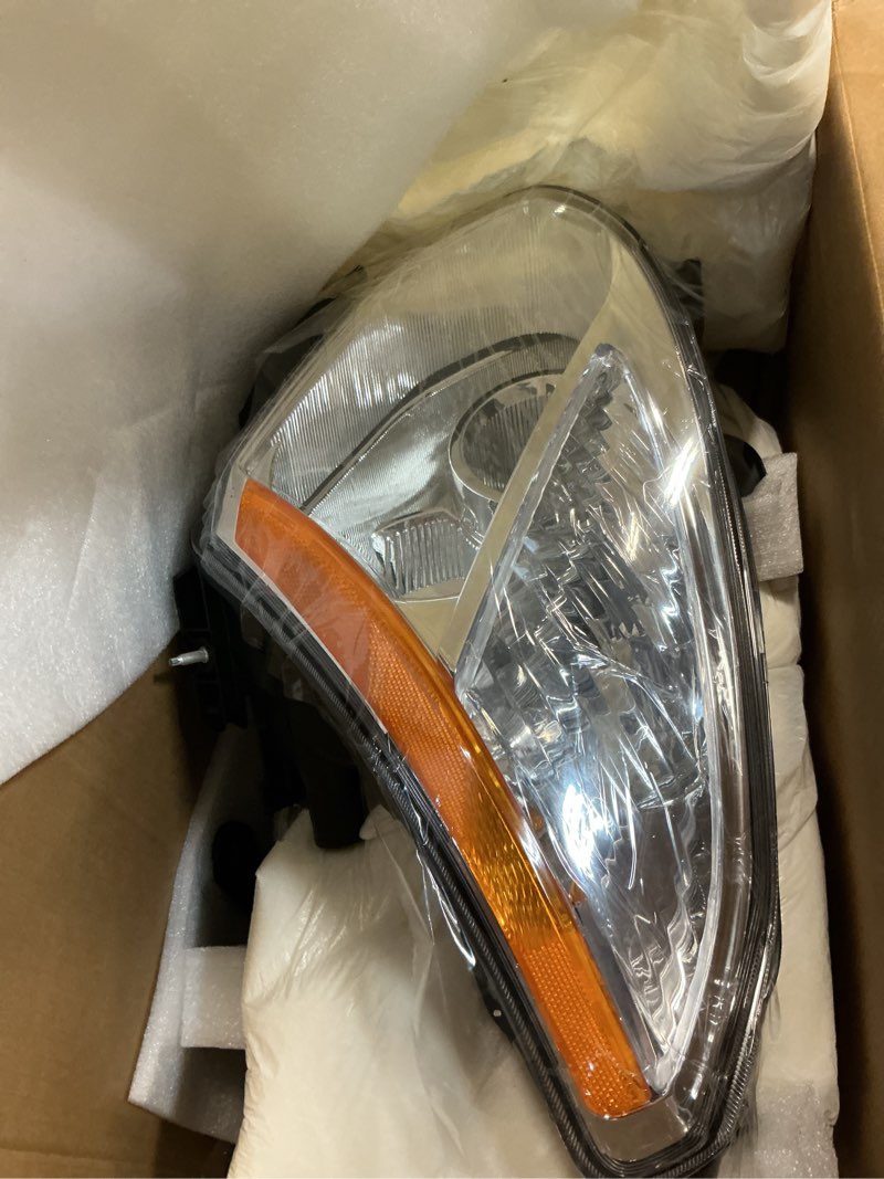 Condition photo showing New/Like New for headlights assembly compatible with 2008-2013 nissan rogue | 2014-2015 nissan rogue select, for factory halogen headlamp not fit hid headlights halogen-chrome