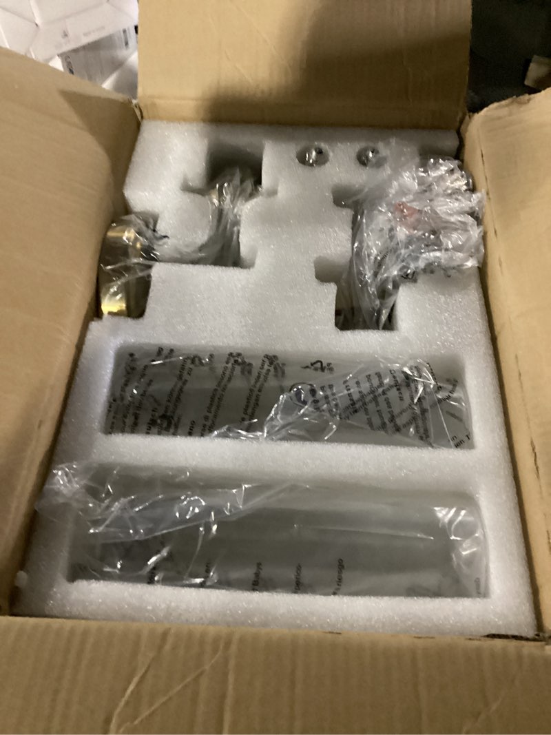 Condition photo showing New/Like New for Hardwired Gold Wall Sconces Set of 2, Modern Bathroom Sconces Wall Lighting Vanity Light Fixtures with Clear Glass, Brushed Brass Wall Decor Lights for Mirror Living Room Bedroom Hallway Stairwell Hardwired (2 Pack) (Hardwired) Gold & Clear Glass