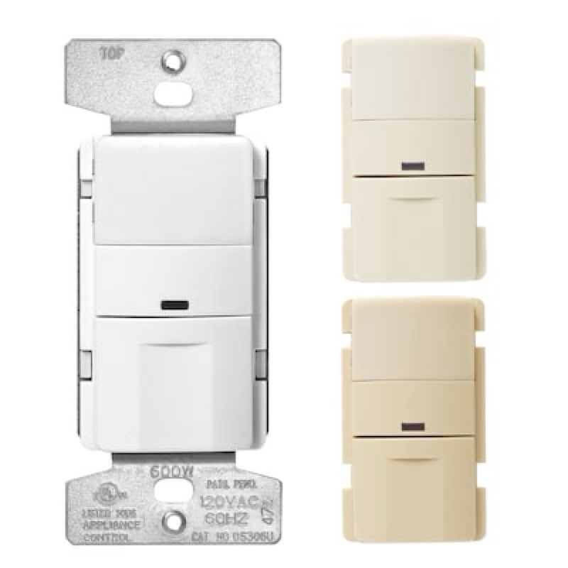 Eaton Single-pole/3-way 5 -Amp Occupancy Motion Sensor Light Switch , White/Light