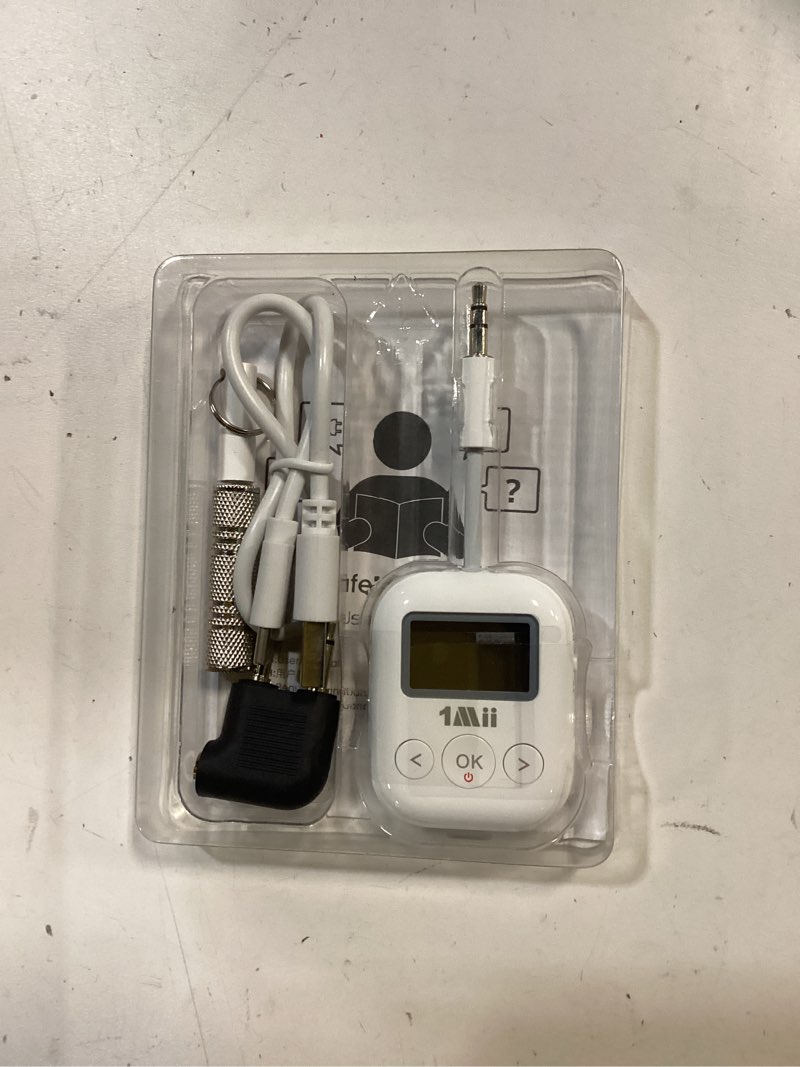 Condition photo showing Good Condition for 1Mii SafeFly Min+ Bluetooth Transmitter and Receiver,Bluetooth Adapter for Airplane, Supports to 2 AirPods/Headphones,Use with Any 3.5mm Jack on Airplanes, Gym, TVs, Car, Home, Boat(White)