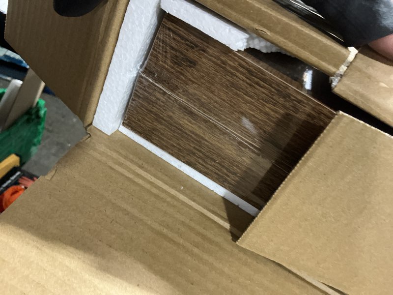 Condition photo showing New/Like New for hoobro floating shelves for wall, wall mounted shelf set of 2, 15.7" hanging shelf with invisible brackets, for wall in bathroom, bedroom, toilet, kitchen, living room, office, rustic brown bf40bj01