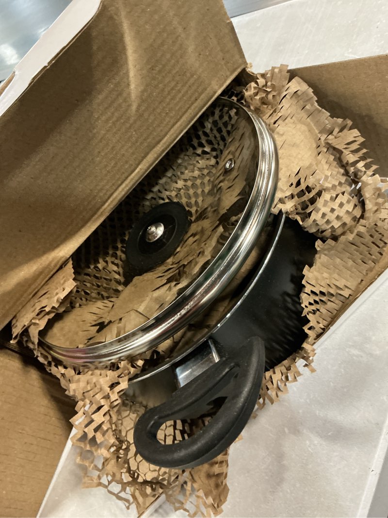 Condition photo showing Good Condition for mainstays 7 piece non stick aluminium, pots and pans cookware set, black