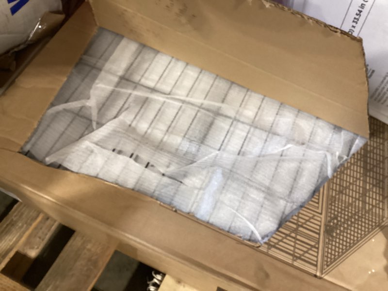 Condition photo showing Good Condition for feandrea 48 inch heavy duty dog crate, metal escape proof dog kennel with double doors and convenient feeding door, removable tray, easy to clean, xxl dog crate for large and medium dogs, black 48.0"l x 29.3"w x 31.7"h