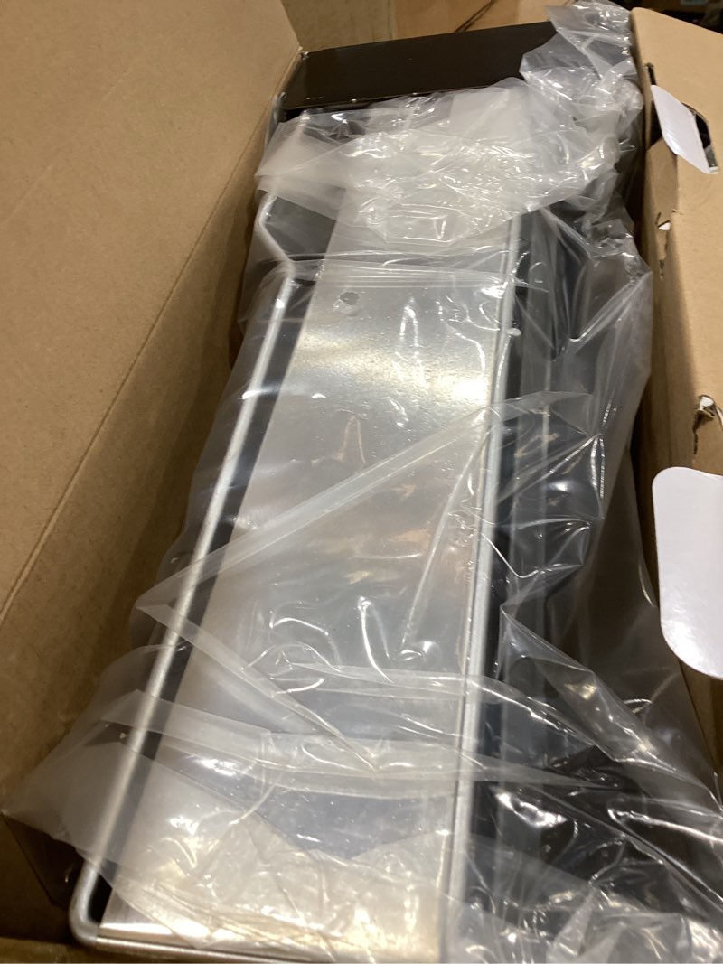 Condition photo showing Good Condition for kitchenaid large capacity full size rust resistant dish rack with angled drain board and removable flatware caddy, light grey gray full size