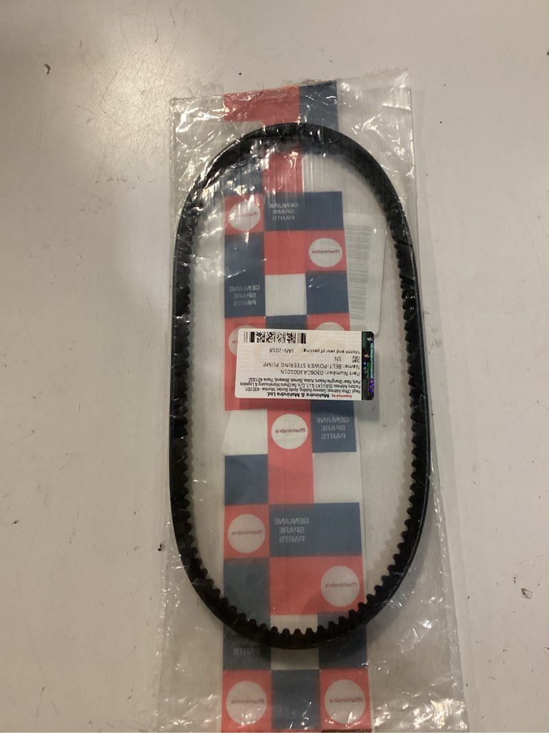 Condition photo showing Good Condition for new oem power steering pump belt, 0306cab00101n