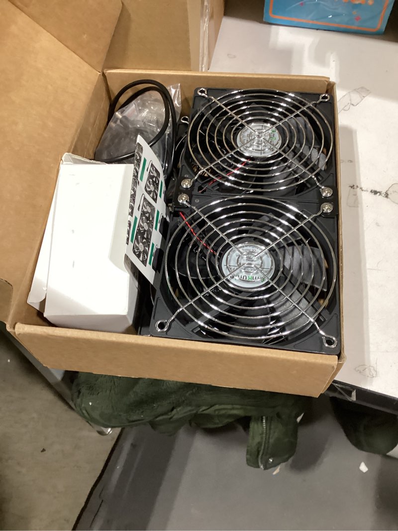 Condition photo showing Good Condition for Similar product not like stock photo AC Infinity Rack ROOF Fan KIT, Quiet Dual-Fans with Speed Controller, for Cooling AV, Home Theater, Network 19” Racks