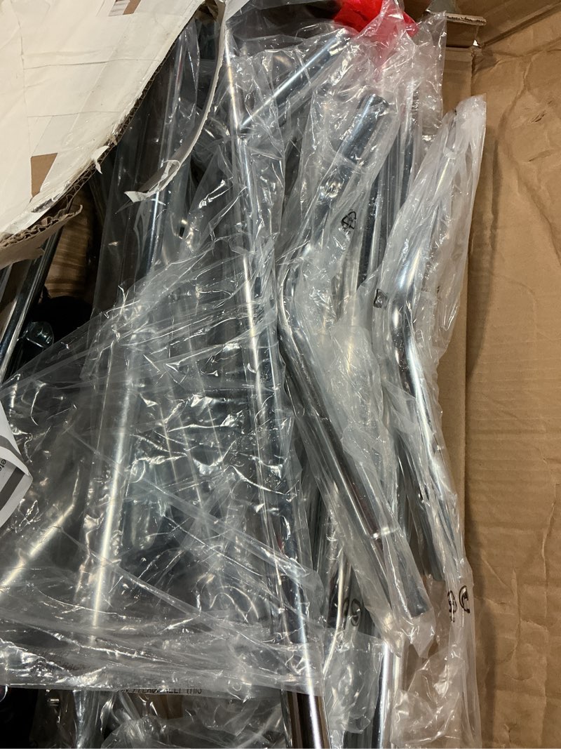 Condition photo showing Good Condition for EAGMAK Heavy Duty Clothes Rack Load 420 LBS, Rolling Garment Rack with Lockable Wheels, Standing Metal Clothing Rack with Shelves, Portable Wardrobe Sturdy Coat Rack for Hanging Clothes (Silver) 43.3?×18.9?×63? Silver