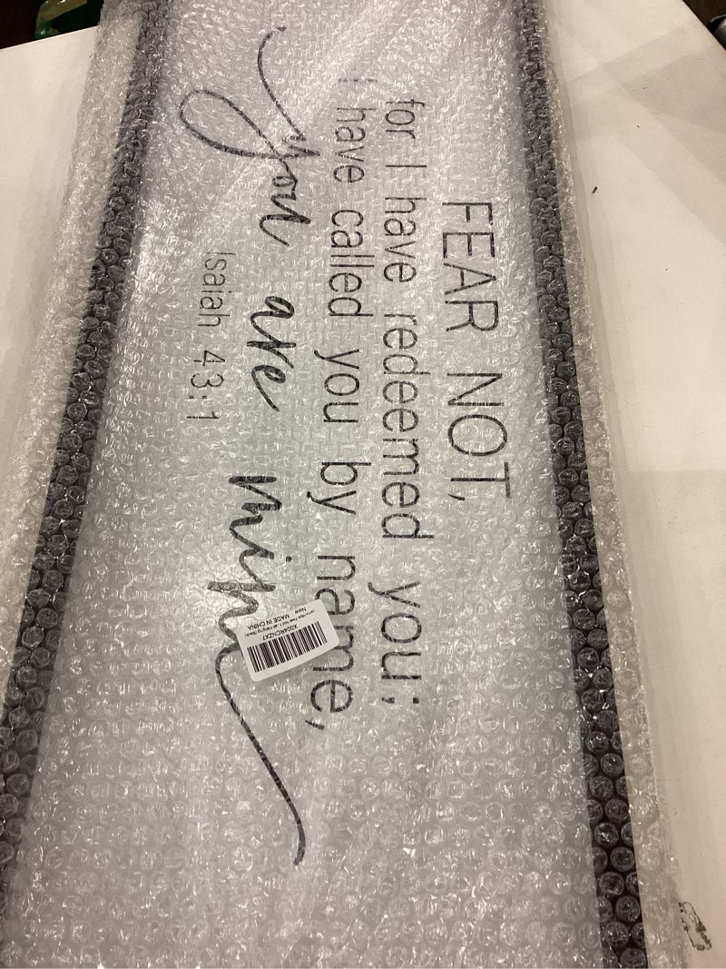 comurdyo Scripture Wall Decor 32"×12" Isaiah 43:1 Christian Large Vintage Catholic Prayer Bible Vers