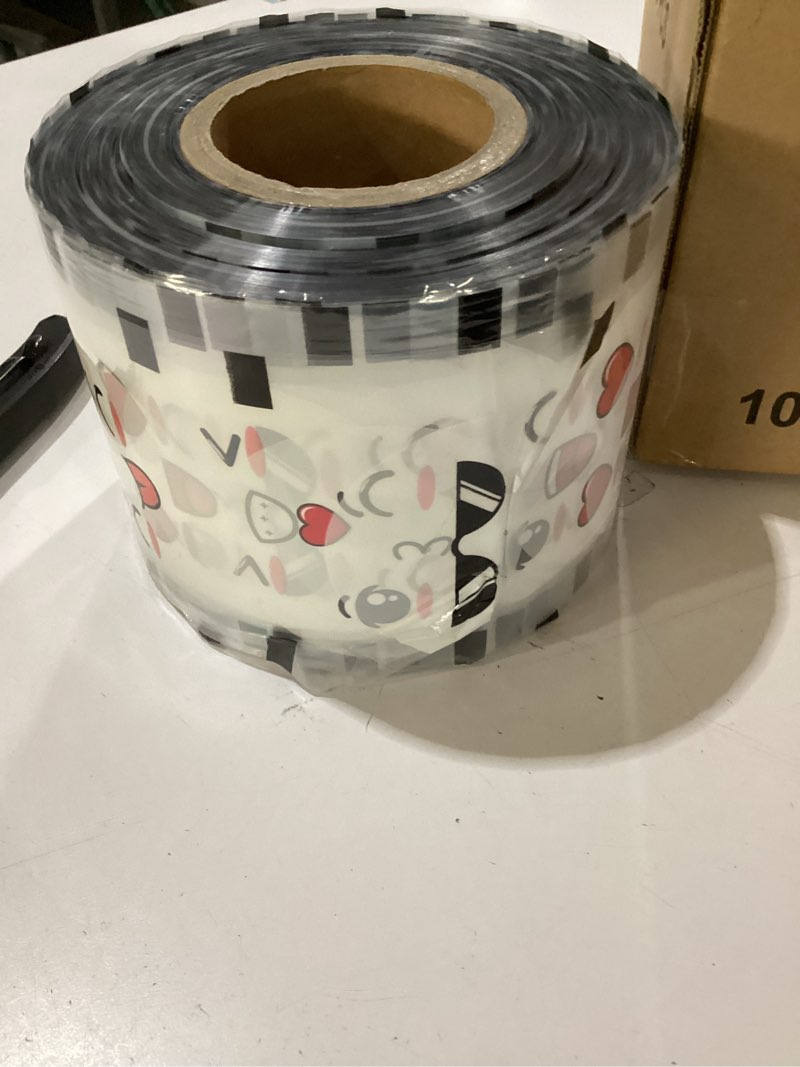 Condition photo showing New/Like New for WantJoin 2 Rolls Cup Sealing Film, Pearl Cup Sealer Film 90-105 mm(3.5-3.7in? 6400 Cups for PP Plastic and Paper Cups, Tea Cup Sealing Film for Coffee Shop, Milk Tea Shop, Bar,White Grey 2 rolls