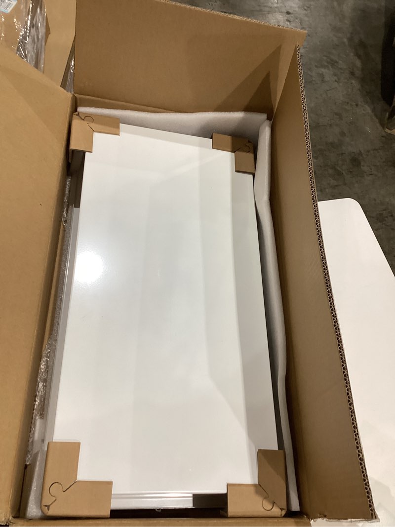 Condition photo showing Good Condition for 304 stainless steel shower niche insert-24 x 12" shower shelf-no tile needed bathroom niche for shower wall-double shelves -waterproof recessed cabinet for bathroom living room study kitchen 12wx24h-matte white