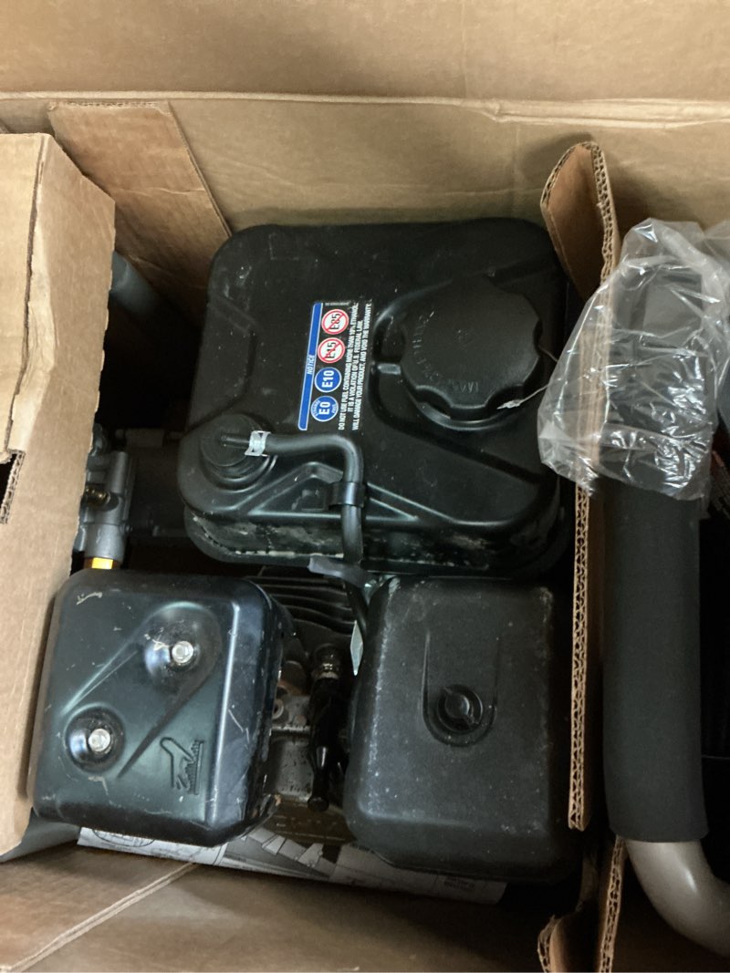 Condition photo showing As Is for hart 2500psi 2.5 gpm 212cc cold water gas pressure washer