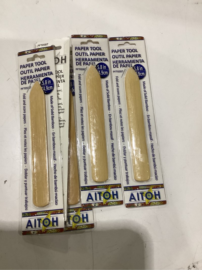 aitoh bamboo paper tool medium, brown, pack of 5