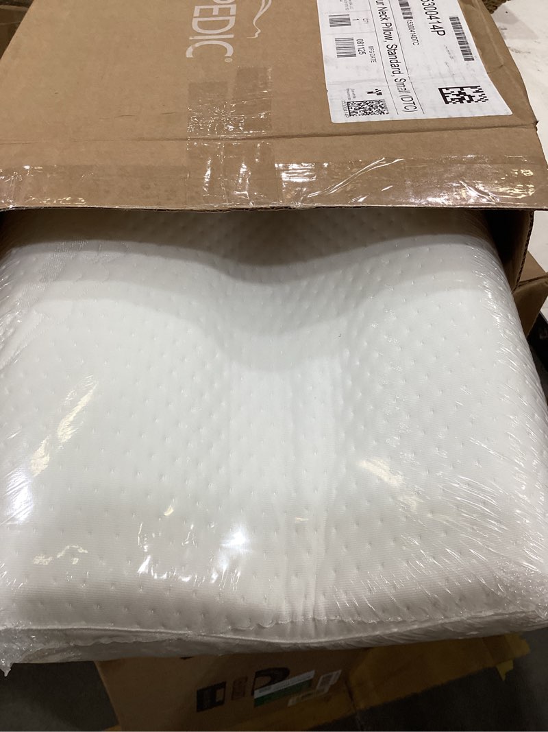 Condition photo showing Good Condition for tempur-pedic tempur neck pillow, small profile, white small profile 1