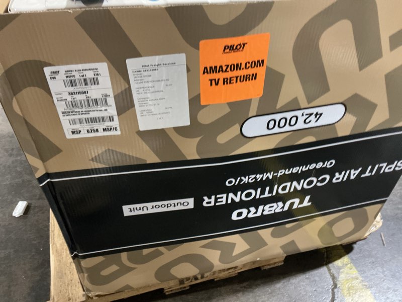 Condition photo showing Good Condition for (Similar to) TURBRO 12,000 BTU Ductless Mini Split AC with Heat Pump, Inverter Compressor, 20 SEER2, 115V, R32 Refrigerant, Pre-charged Evaporator, WiFi-Enabled, Works with App, AHRI Certified, Finnmark Series 12,000 BTU 115V - 20 SEER2
