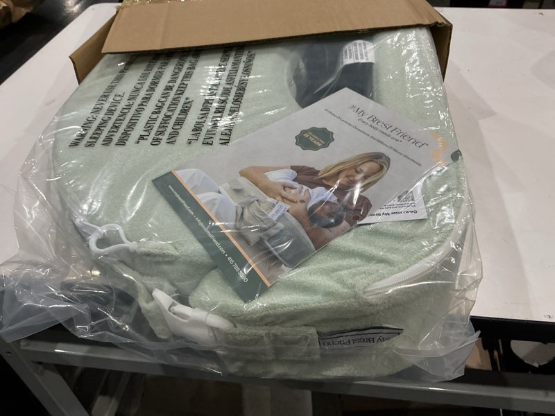 Condition photo showing New/Like New for my brest friend nursing pillow - deluxe - enhanced comfort w/slipcover - ergonomic design for ultimate breastfeeding support for mom & baby - adjustable backrest and handy side pocket, spring green