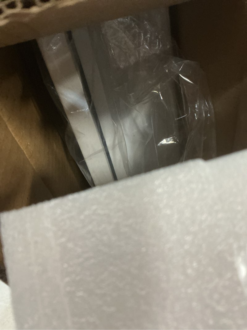Condition photo showing New/Like New for fundin white plastic medicine cabinet, mirror door with round corner metal frame, recessed and surface mount bathroom wall medicine cabinet, 16 x 22 inch mirror size white 16 x 22 inches