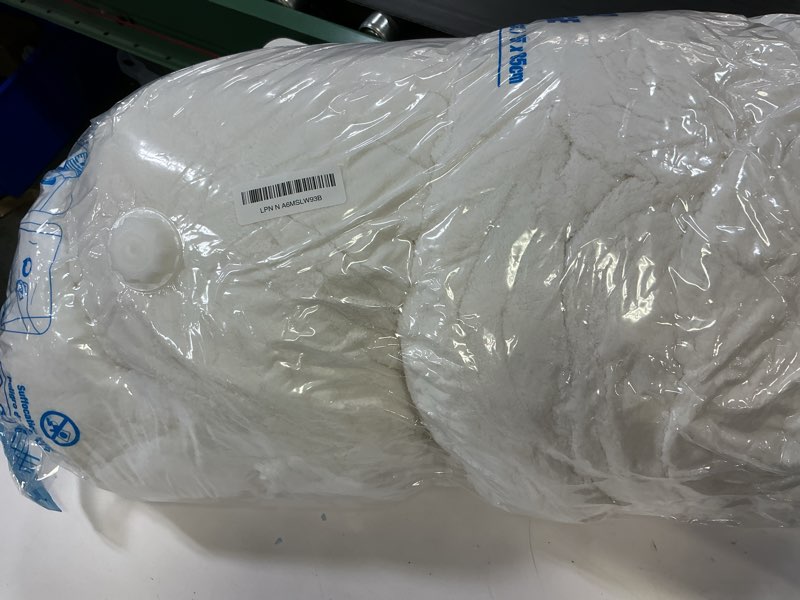 Condition photo showing Good Condition for Andency Fluffy Sherpa King Comforter Set, Super Soft White Fleece Warm Bedding for Winter, Luxury Jacquard Boho Thick Fuzzy Plush Bed Set 3 Pieces(1 Shaggy Comforter, 2 Pillowcases) White King(104''x90'')