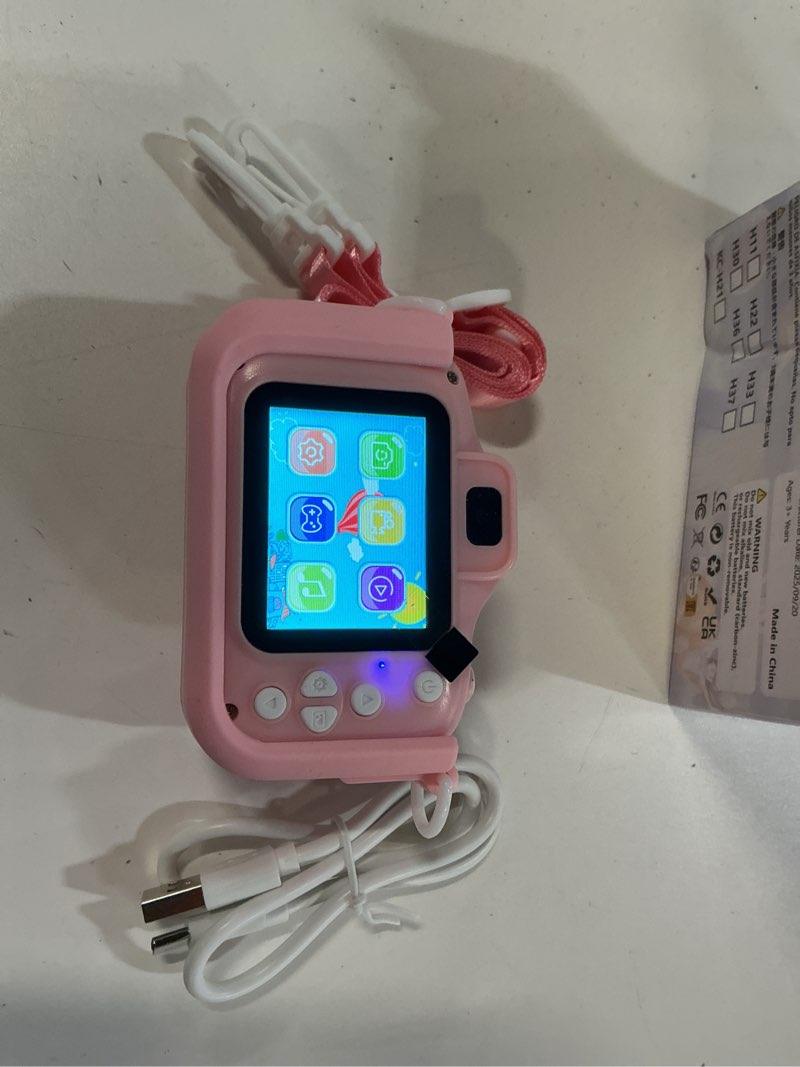Condition photo showing Good Condition for masterbee children's camera toys for girls & boys, 3-12 years - 1080p hd video kids digital camera - perfect for christmas & birthday gifts colorful pink