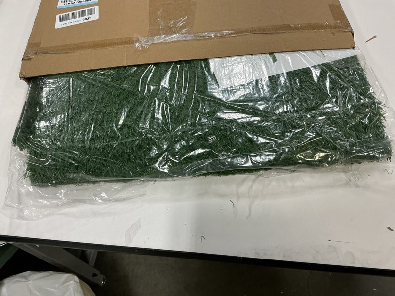 Condition photo showing Good Condition for Pee Pads for Dogs - Set of Three 23x18.5-Inch Replacement Turf Grass Mats for Potty Training - Dog Housebreaking Supplies for Small Pets by PETMAKER, Green, Medium