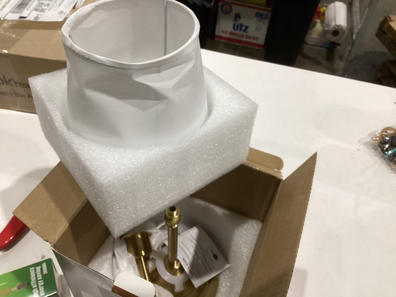 Condition photo showing As Is for rechargeable battery powered table lamp, wireless led lamps, cordless touch lamps, stepless dimmable bedside lamps, night lamp for bedroom, dinning room, kitchen decor, office (bronze)