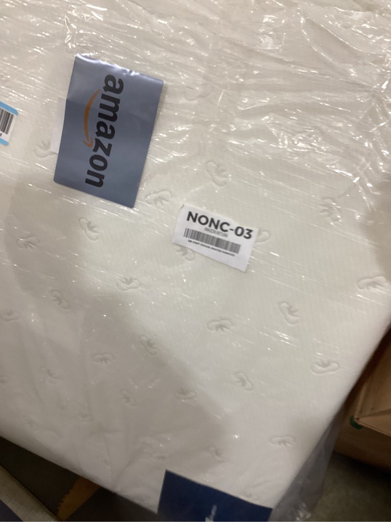 Condition photo showing As Is for Avenco Tri-fold Mattress - 4 Inch Twin XL Size Portable Floor Mattress with Breathable & Washable Cover | Foldable Memory Foam Topper for Guest Room,RV,Travel,Camping,White